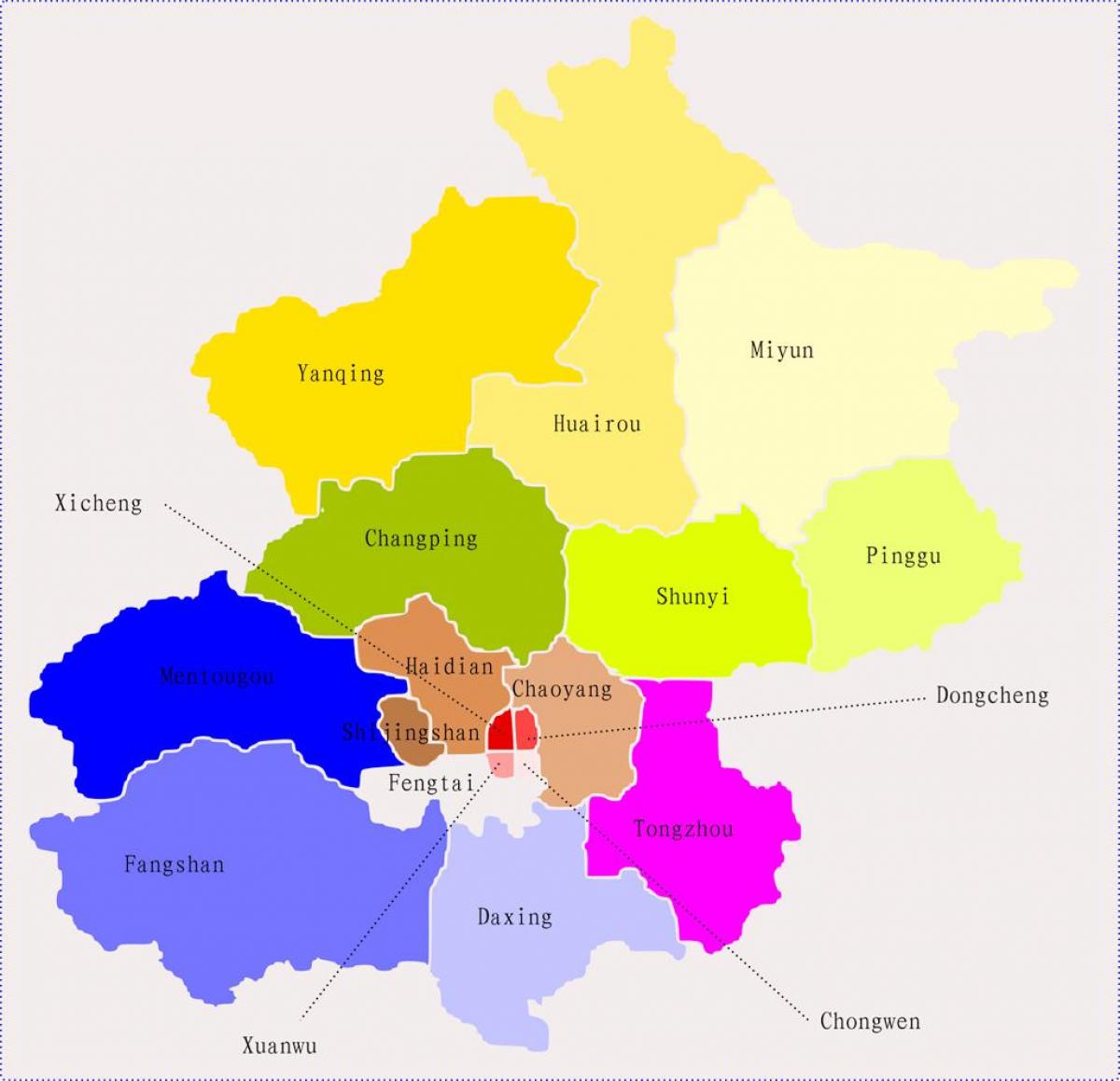 पीकिंग चीन के नक्शे