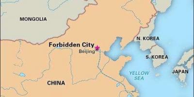 निषिद्ध शहर चीन के नक्शे