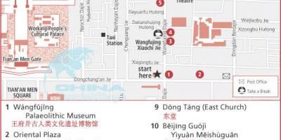 वांगफुजिंग स्ट्रीट मानचित्र