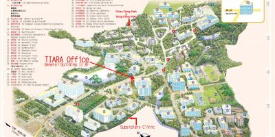 सिंघुआ विश्वविद्यालय कैम्पस का नक्शा
