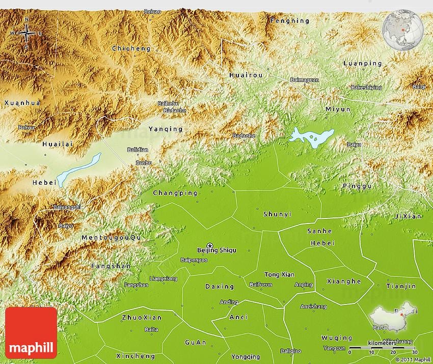 नक्शे के बीजिंग 3 डी
