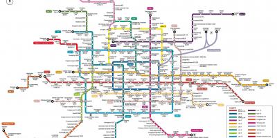 का नक्शा, बीजिंग मेट्रो स्टेशन